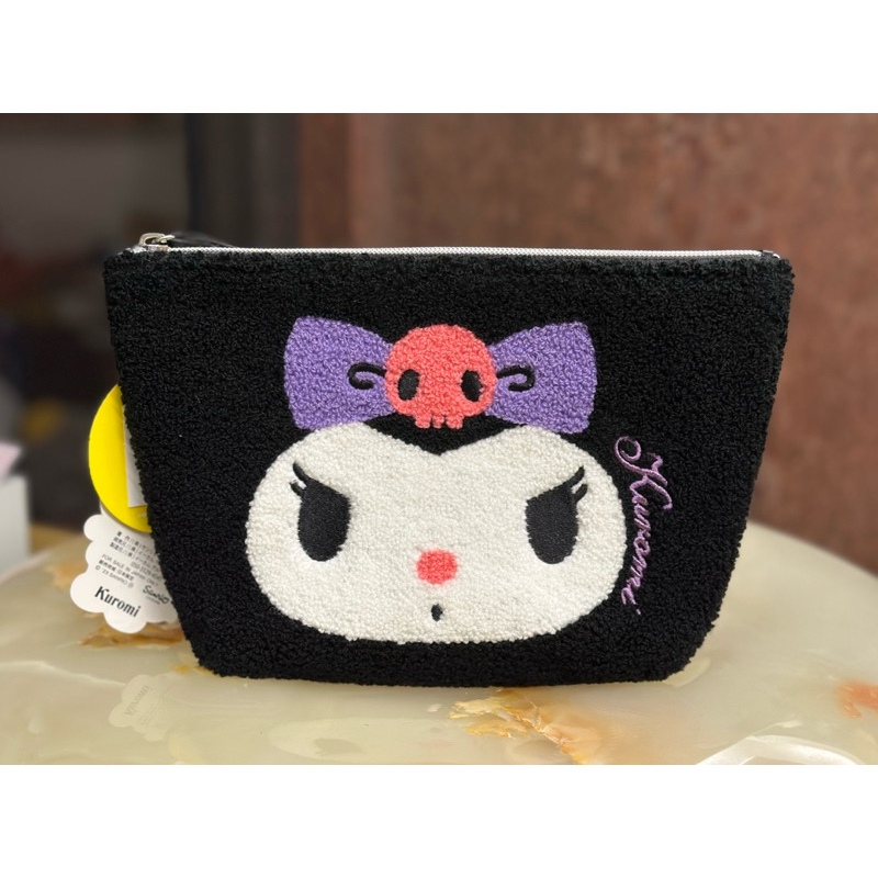 🛍️台灣現貨🛍️ 日本 三麗鷗 Sanrio ⭐️ KUROMI 酷洛米 毛巾布收納袋 化妝包 隨身包