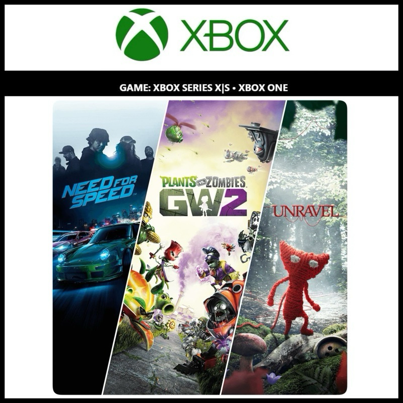 XBOX EA組合包 EA Family Bundle 極速快感19 毛線小精靈 植物大戰殭屍 花園戰爭2 NFS