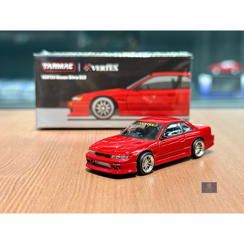 (竹北卡谷)現貨秒出 Tarmac Works 1/64 VERTEX Nissan Silvia S13 金屬紅
