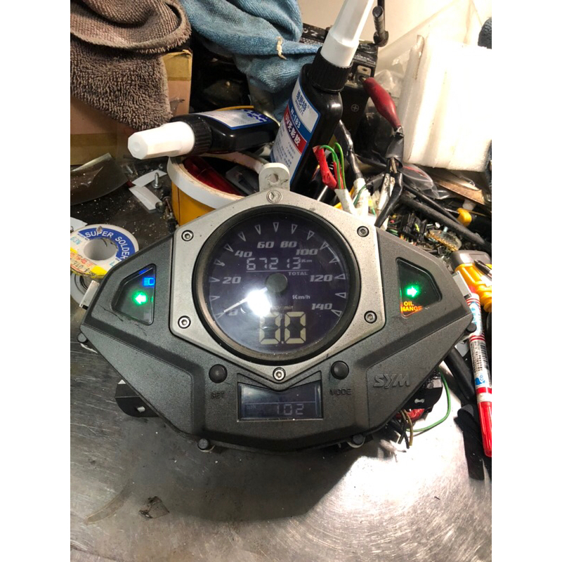 （特價）桃園中古機車儀表，（可交換與直接購買）賣照片裡JET POWER EVO捷豹125儀錶板 液晶路碼錶