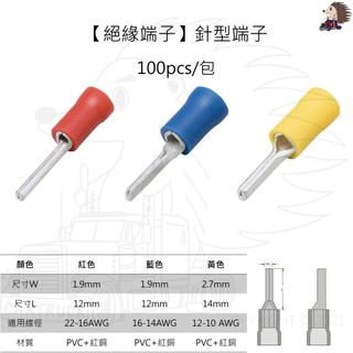 100入裝【絕緣端子】【針型端子】【KSS台灣製】壓著端子 壓接端子 針型端子 壓接端子 端子 PIN CONNECT