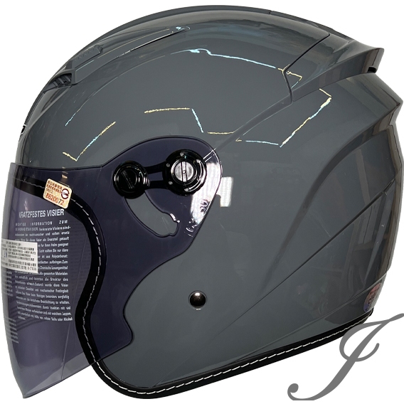 M2R J-7  J7  素色 水泥灰 內襯可拆 輕量化 3/4罩 安全帽 半罩 四分之三 大頭圍適用