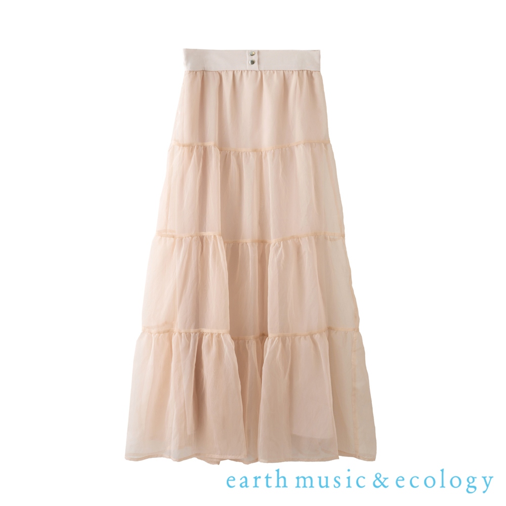 earth music&amp;ecology 飄渺紗雙層蛋糕裙(LA42L0L0100)