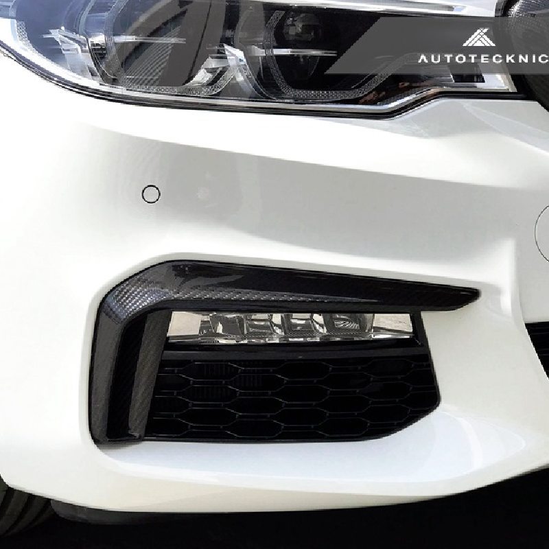 美國 AUTOTECKNIC -BMW G30 5 系列 M-SPORT DRY CARBON 前保險槓 飾件 【YG】