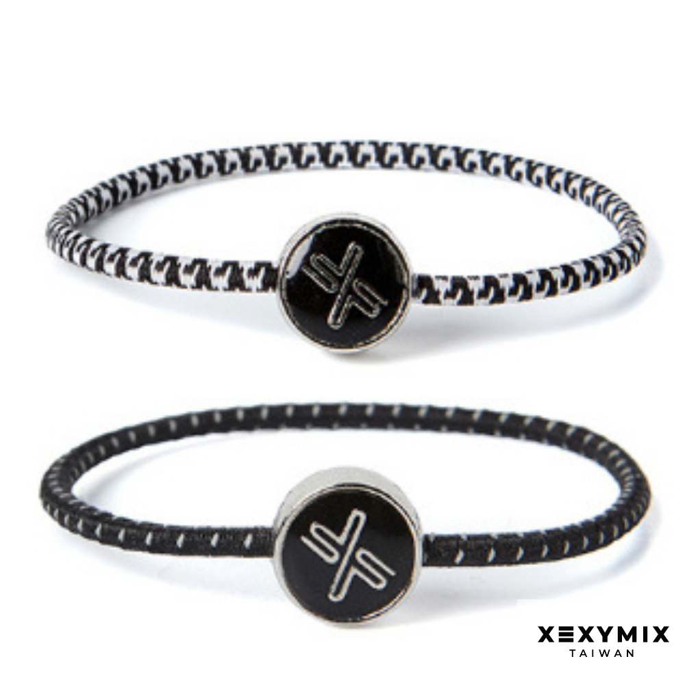 XEXYMIX XE5501H X標誌混色彈性髮圈 (2條一組)  髮飾 髮圈 XE5501 5501
