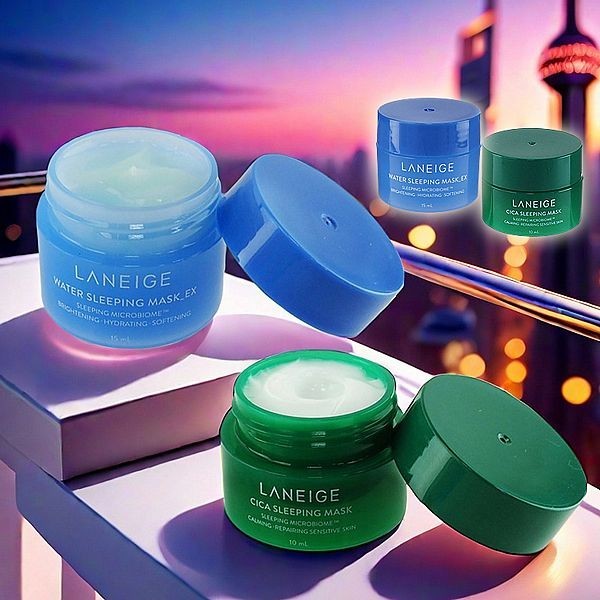 LANEIGE 蘭芝 水亮補水睡美人15ml／CICA積雪草晚安凍膜10ml 香氛水凝膜【小三美日】DS021624x