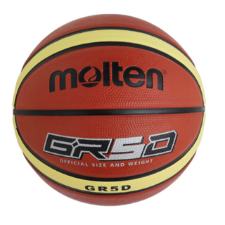 人人愛運動 MOLTEN 超耐磨12片貼 深溝橡膠籃球 BGR5D-YBW