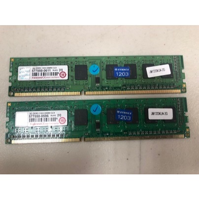 二手創見DDR3 1333 2G 記憶體(兩隻一起賣100 跑雙通道)