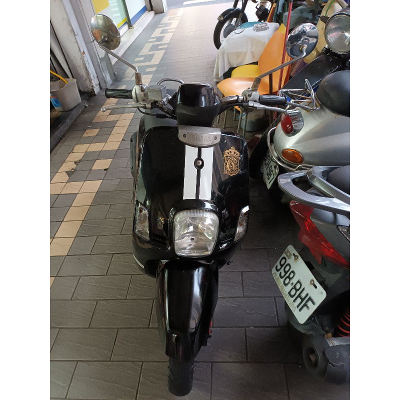 山葉Yamaha Cuxi 100 化油碟煞版，行天宮站賞車，黑色