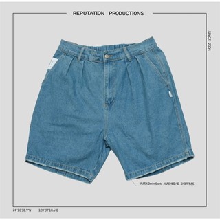 REPUTATION PRODUCTIONS® WASHED / D - SHORTS.SS - 牛仔水洗短褲 / 靛青