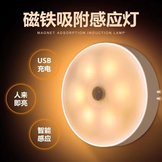 收納百寶袋｜小夜燈 感應燈 8顆燈泡 LED燈 床頭燈 節能燈 人體感應 智慧 角落照明 USB充電 LED感應燈