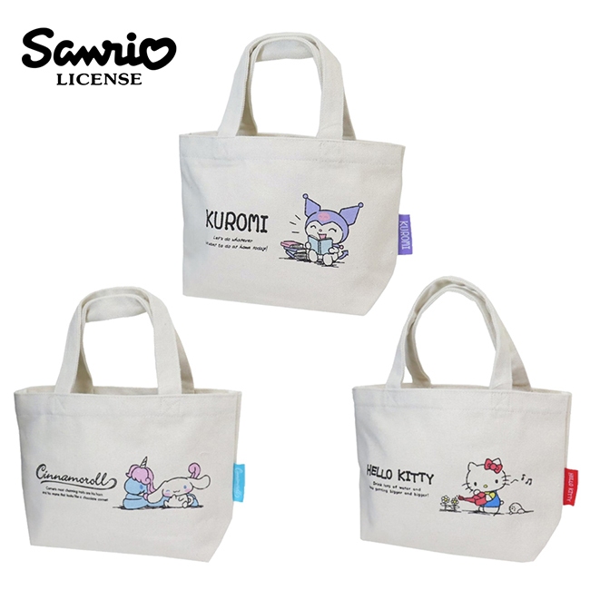 【現貨】三麗鷗 帆布手提袋 便當袋 午餐袋 凱蒂貓 大耳狗 酷洛米 日本正版