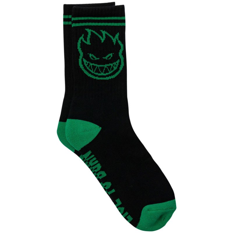 SPITFIRE 57010084J BIGHEAD SOCKS 中筒襪 / 小腿襪 (黑綠色) 化學原宿