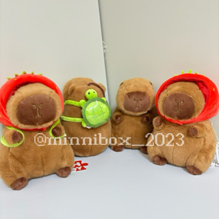 【謎你Mini】現貨🍀水豚 水豚君 絨毛娃娃 掛件（6吋）🍀KHTOY 絨毛圈 水豚君 水豚 卡比巴拉 草莓 烏龜 揹包