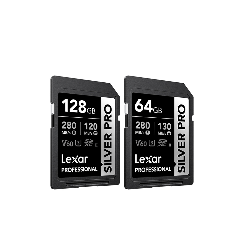 Lexar 雷克沙 SILVER PRO SD 64GB 128GB V60 UHS-II 280MB/s 記憶卡 銀