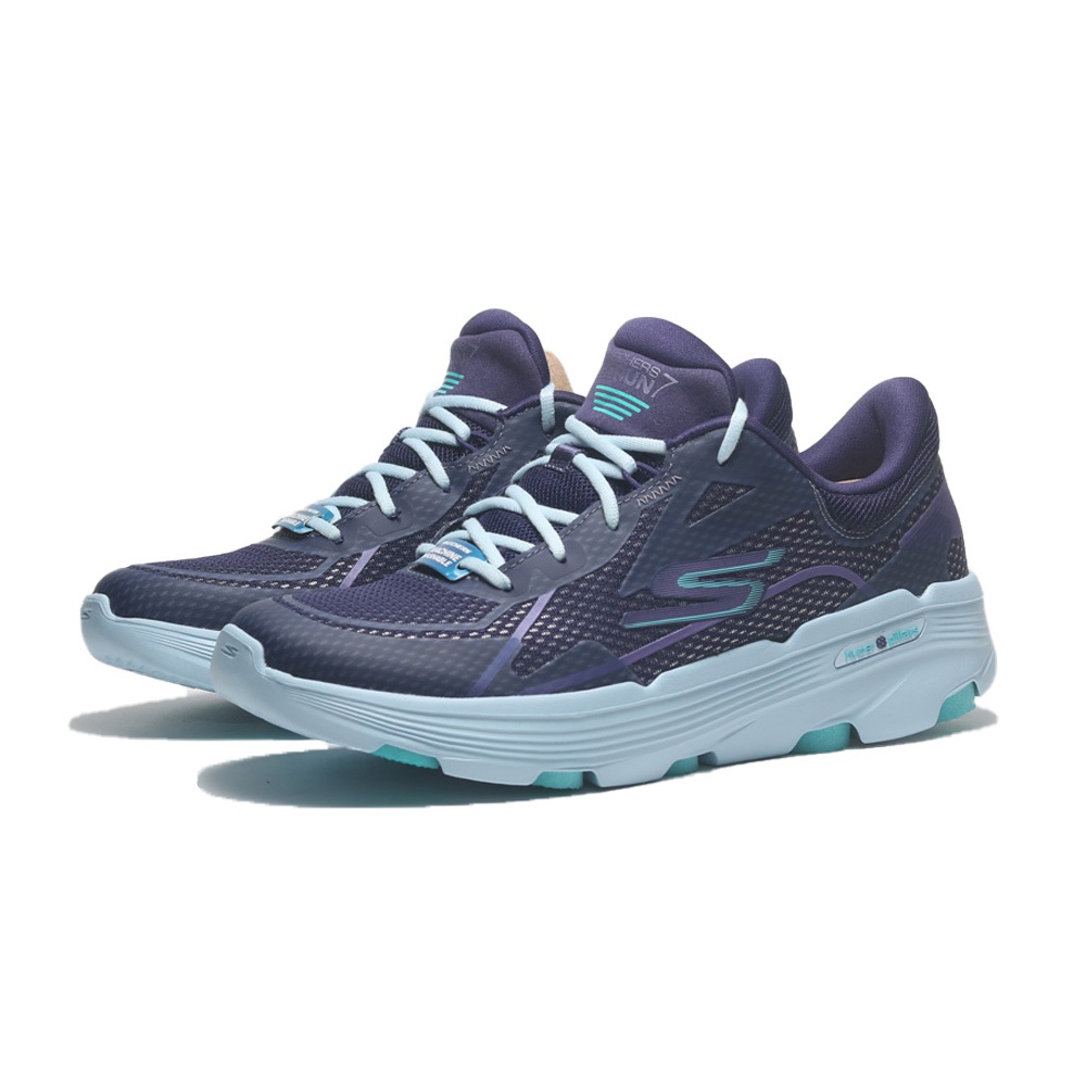 SKECHERS 慢跑鞋 GO RUN 7.0 紫藍 輕量 運動 女 129336NVLB