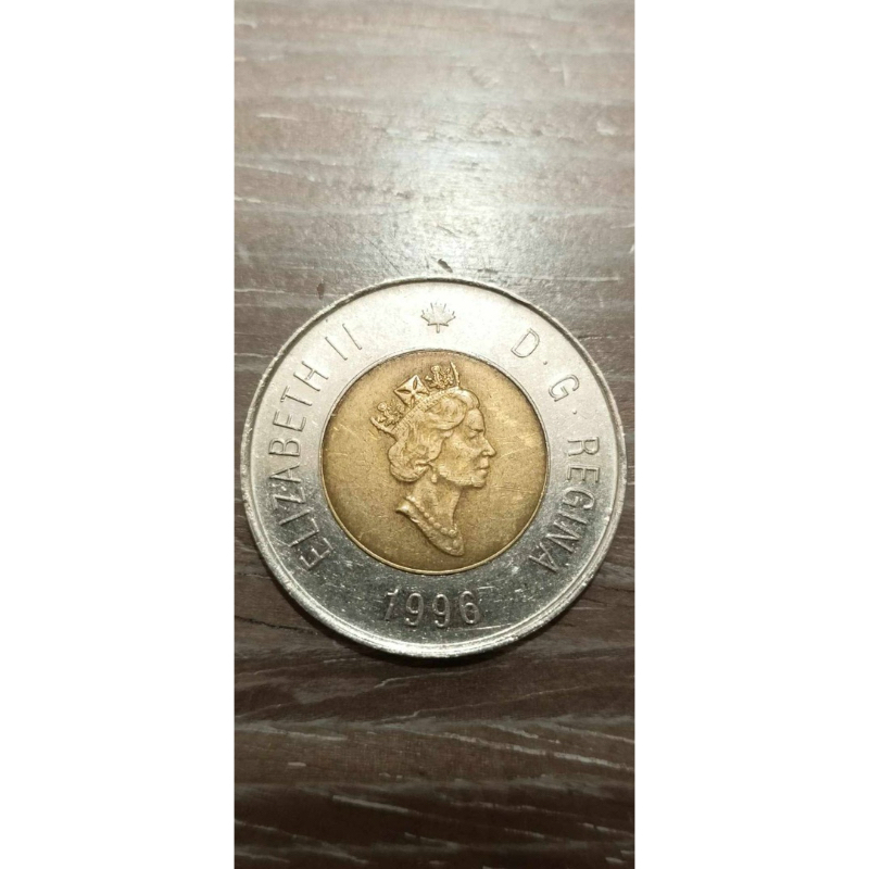 加拿大'1996年（2元）伊麗莎白二世*1枚