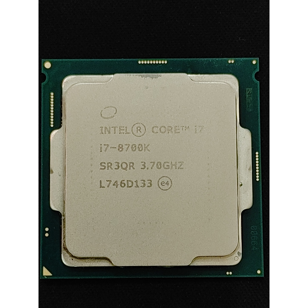 Intel® Core™ i7-8700K 處理器 12M 快取記憶體，最高 4.70 GHz拆機良品附散熱風扇散熱膏