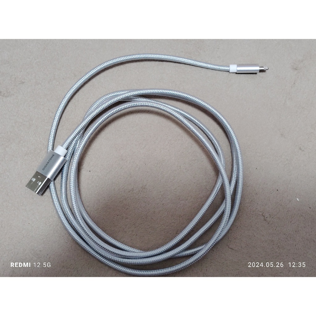 Gigastone 立達 鋁合金Apple Lightning 1.5M編織充電傳輸線GC-3800S（MFi認證支援）