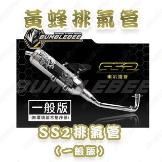 【榮銓】黃蜂 SS2 白鐵排氣管 喇叭插管 訂製 勁戰 BWSR KRN JETS 雷霆 DRG KRV