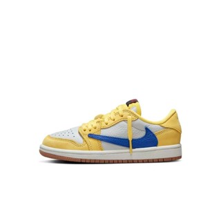 Air Jordan 1 x Travis Scott Low Canary PS 聯名 倒鉤中童 DZ5909-700