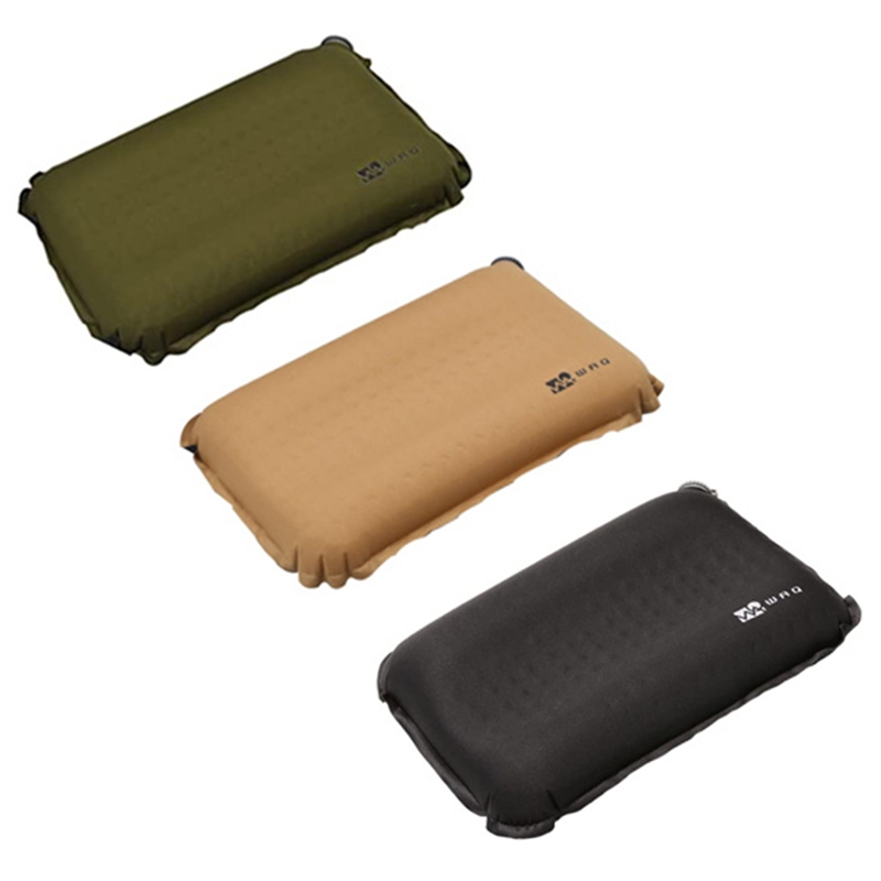 【日本WAQ】自動充氣露營枕(3色可選) 充氣枕 收納枕 枕頭-丹尼先生日式雜貨舖