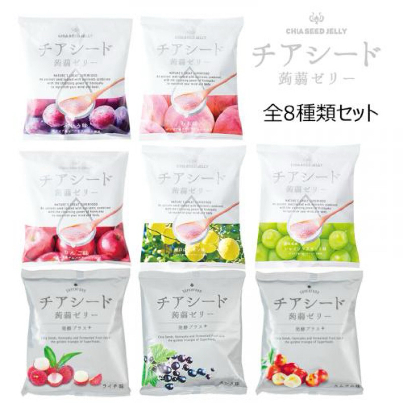 日本人氣果凍 奇亞籽果凍CHIA SEED JELLY QQ蒟蒻 水果果凍