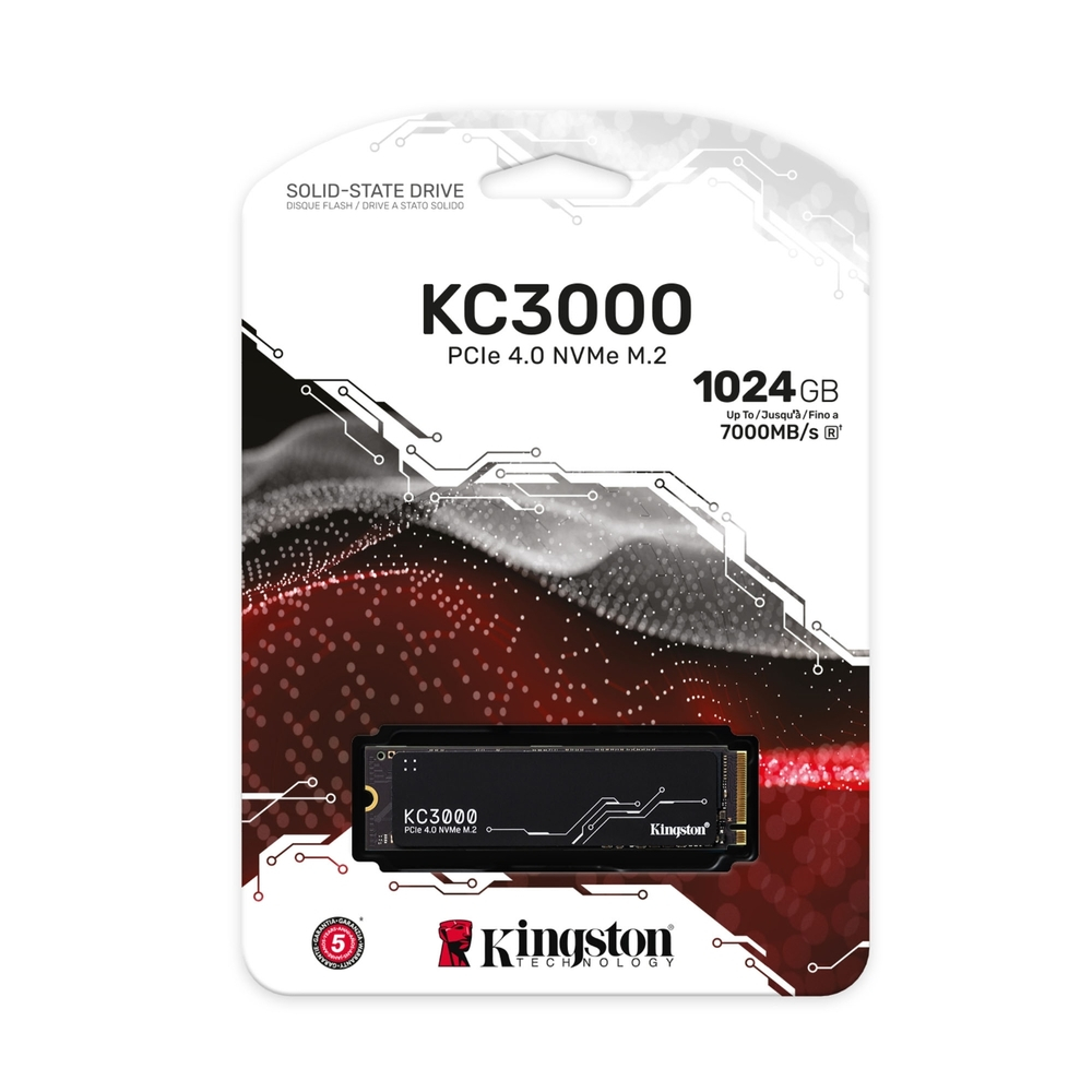 金士頓 Kingston KC3000 1TB PCIe 4.0 NVMe M.2固態硬碟 SKC3000S/1024G