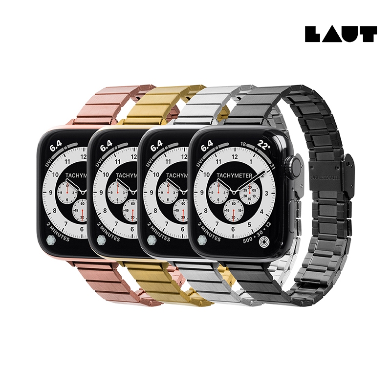 LAUT 萊德 不鏽鋼 時尚 錶帶 S9 8 Apple Watch 38 40 41 42 44 45 49mm 手錶