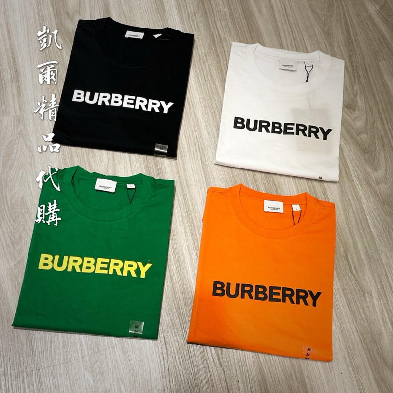 [Karl] Burberry 經典棉質字母短袖T恤