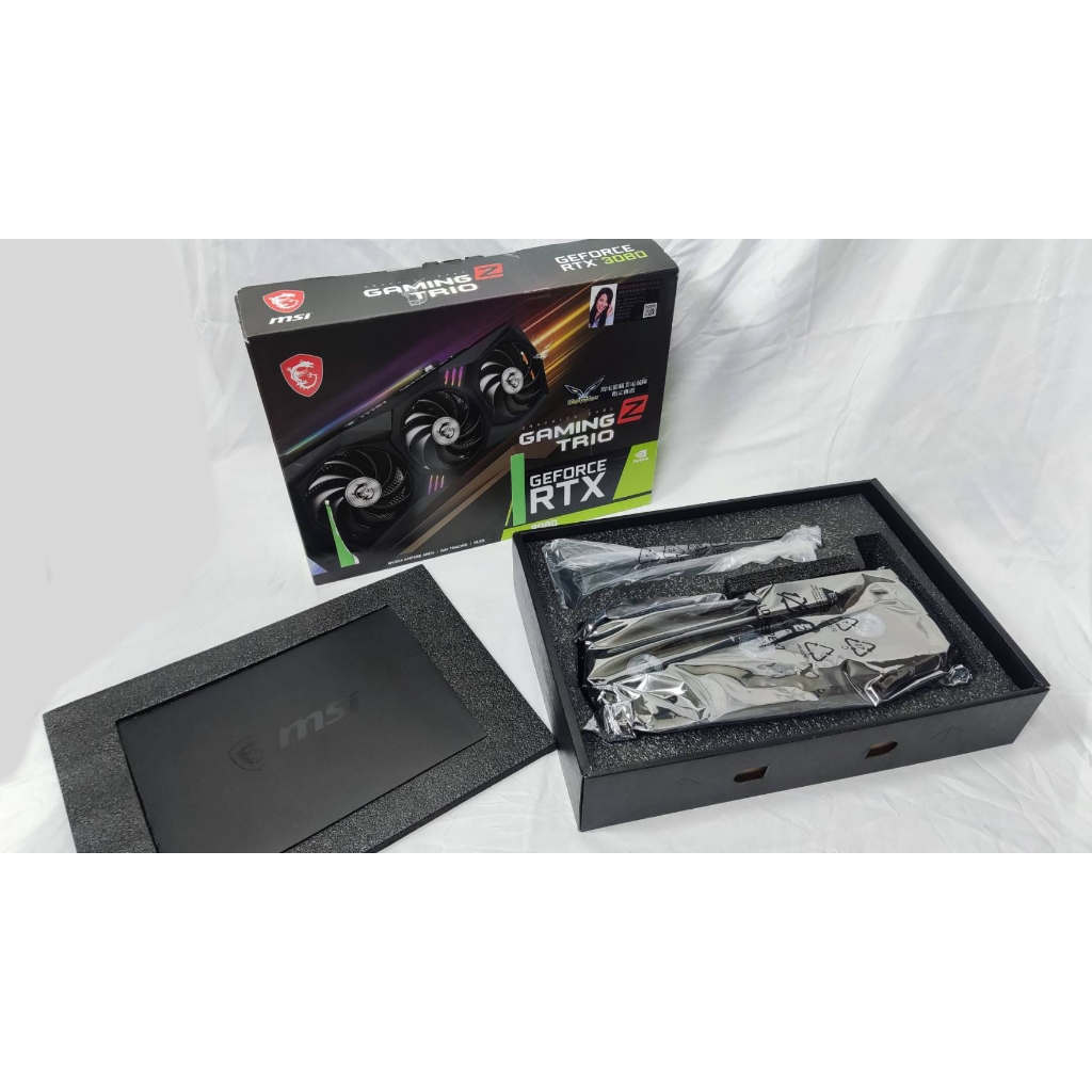 MSI RTX 3080 GAMING Z TRIO 10G 魔龍帝卡 一張