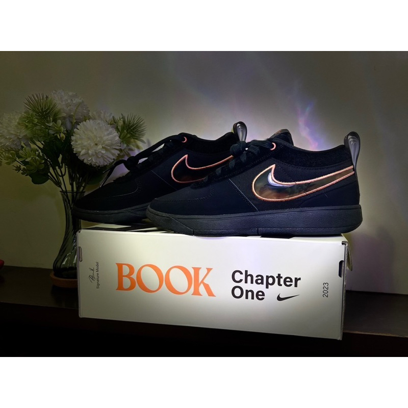 Nike Book 1 "Haven" EP 實戰籃球鞋 黑金 仿獸毛 男鞋 全新 US8