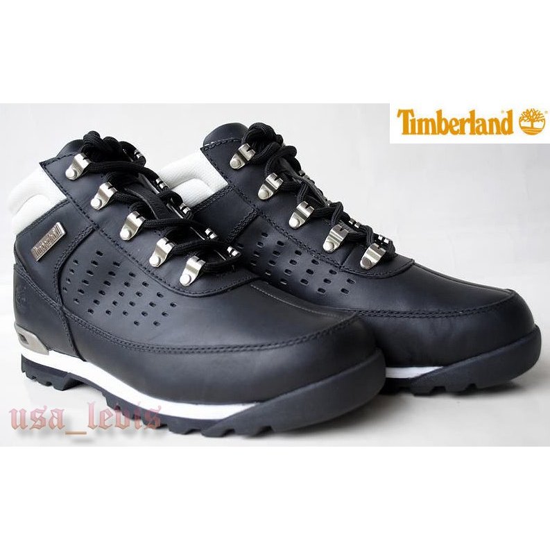 【Timberland】 Stamford Hiker Boot 黑色牛皮 氣墊 登山靴 徒步旅行者短靴US8M 賠售