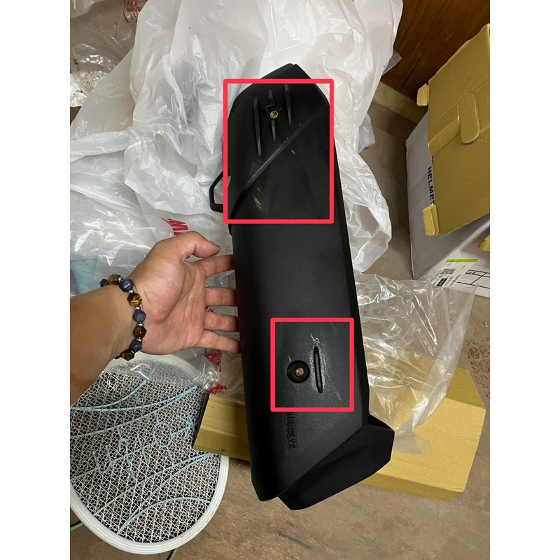 二手排氣管護片 有擦傷 YAMAHA 原廠 FORCE 2.0 AUGUR  排氣管護片 排氣管護罩