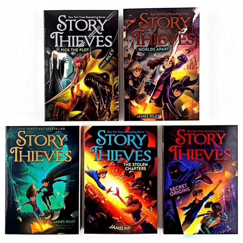 🥷小偷故事Story Thieves Complete🥷全套5本英文。推薦8-12歲，兒童奇幻冒險小說 。（查德書境）