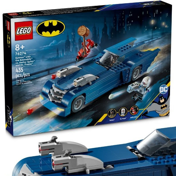 [大王機器人] 樂高 LEGO 76274 超級英雄 蝙蝠俠與蝙蝠車vs.小丑女及急凍人