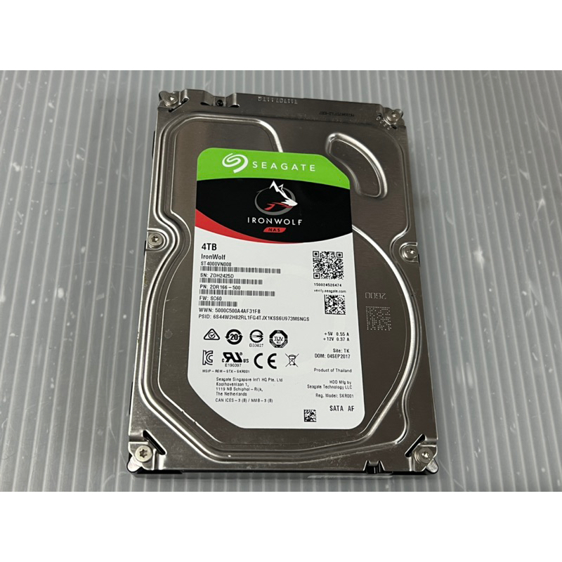 電腦雜貨店～3.5吋 SATA 希捷硬碟 型號：ST4000VN008 4TB 二手良品 $1600