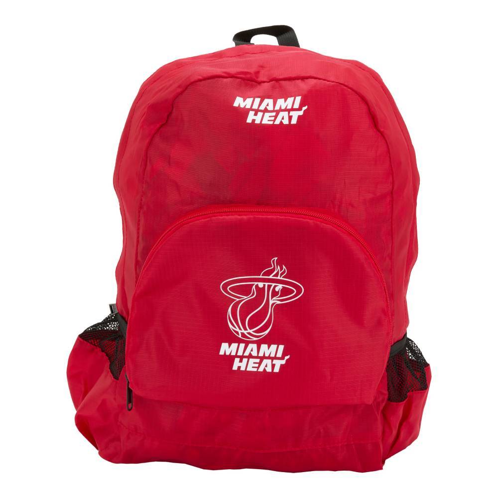 NBA 隊徽印刷 收納 後背包 熱火隊 3355175242 紅色