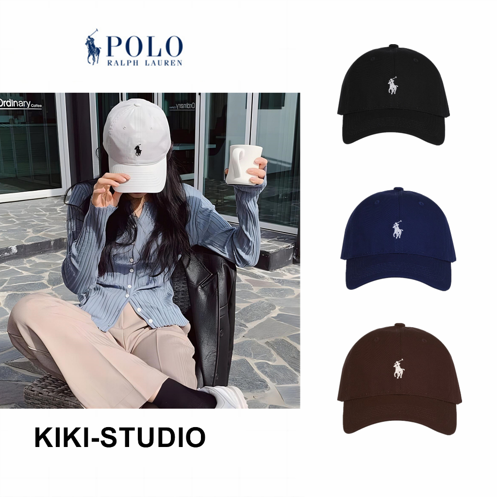 KIKI🎉  Polo Ralph Lauren 棒球帽 鴨舌帽 小馬 刺繡logo 老帽 可調節遮陽帽 老帽