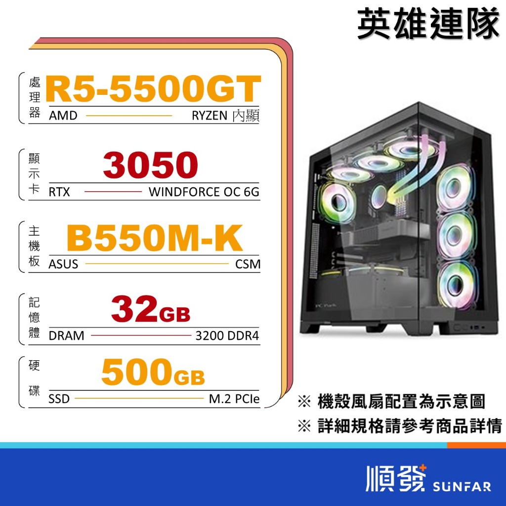 AMD 順發 R5 R7 RTX獨立顯示卡 電競 電腦主機 DIY組裝電腦