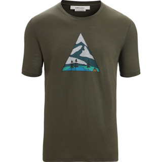 [全新正品] Icebreaker Tech Lite II Camping Grounds 美麗諾羊毛短袖排汗衣(M)