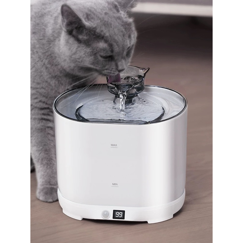 貓飲水機自動循環水流恆溫一體機生活用水智慧充電寵物飲水機