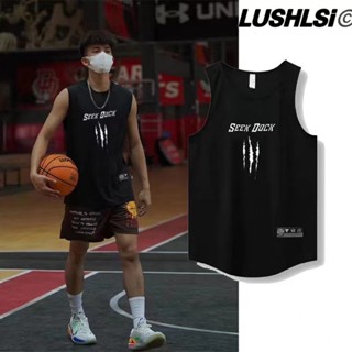【LUSHIS】美式速幹投籃服無袖夏季短袖男款吸濕排汗籃球背心T恤學生休閑潮 上衣男背心運動背心男籃球運動背心
