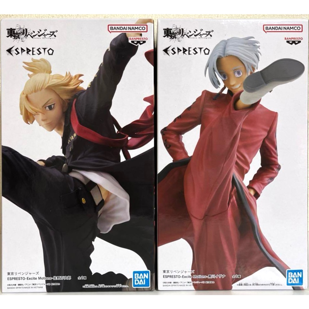 東京復仇者 日版正品 ESPRESTO-Excite Motions- 佐野萬次郎 黑川伊佐那 公仔 模型 萬普