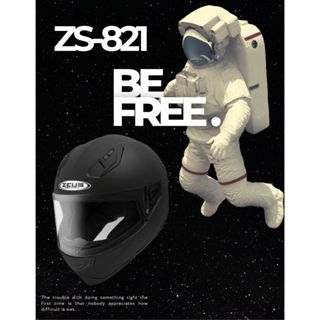 🍀Lucky幸運安全帽🍀ZEUS 安全帽 ZS-821 經典消光黑全罩式安全帽 內襯全可拆 小帽體 輕盈小巧