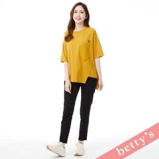 betty’s貝蒂思(31)腰鬆緊抽繩休閒牛仔褲(黑色)
