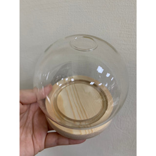 透明玻璃防塵罩 羊毛顫 輕黏土 手作DIY防塵罩 蠟燭罩 翻糖蛋糕玻璃罩 上方氣孔透明罩 有孔透明罩 永生花罩