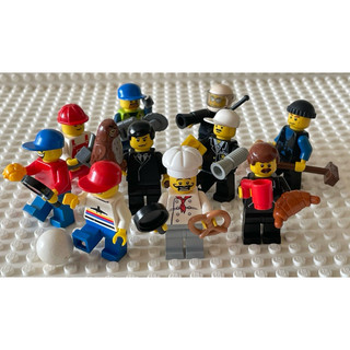 LEGO樂高 二手 絕版 城市系列 自組人偶 清潔工 警察 廚師 工人 小孩