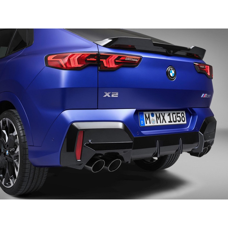 BMW U10 X2 M35 原廠高光黑後尾翼 改裝 套件 空力 外觀 iX2可改
