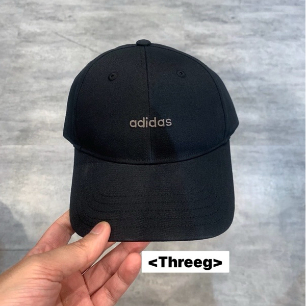 Threeg🐲ADIDAS 棒球帽 運動帽 經典款 帽子 可調式帽圍 黑色 男女 IP6317